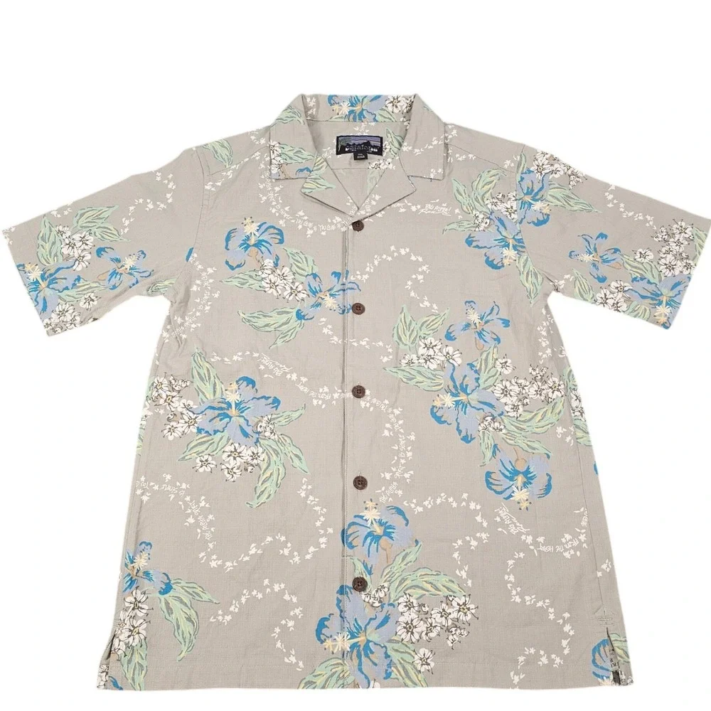Patagonia Pataloha Kids XXL Hawaiian Organic Cotton Shirt STY62495‎ FA23
